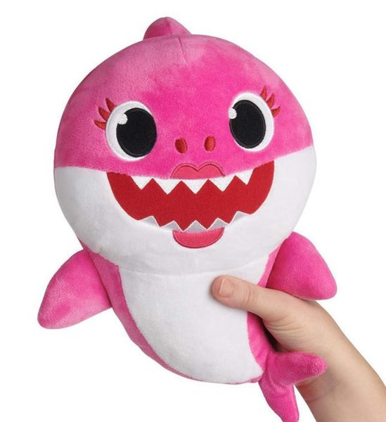 

30cm baby hark with mu ic cute animal plu h baby hark doll inging engli h ong for children girl 3 color 2019 hot