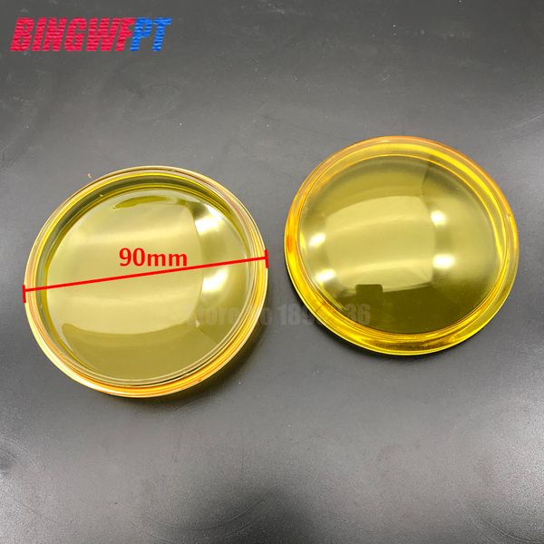 

2xКруглый диаметр 90мм Противотуманные фары Лампы желтого цвета Противотуманное с