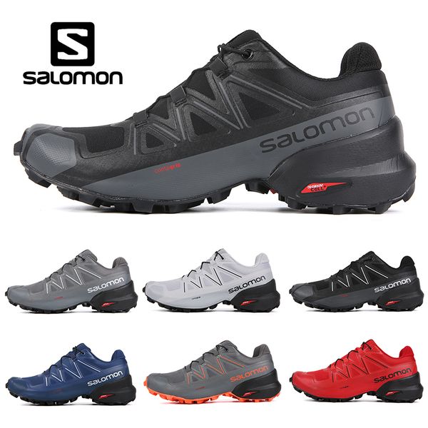

Salomon Speedcross 5 CS Men Running Shoes Black White Grey Blue Red Mens Trainers Athletic Designer Sports Sneakers Size 40-46