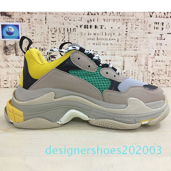 

fashion designer paris 17fw triple-s 2019 triple s sneaker desi luxury dad shoes for men's women beige black sports casual 36-45 03d