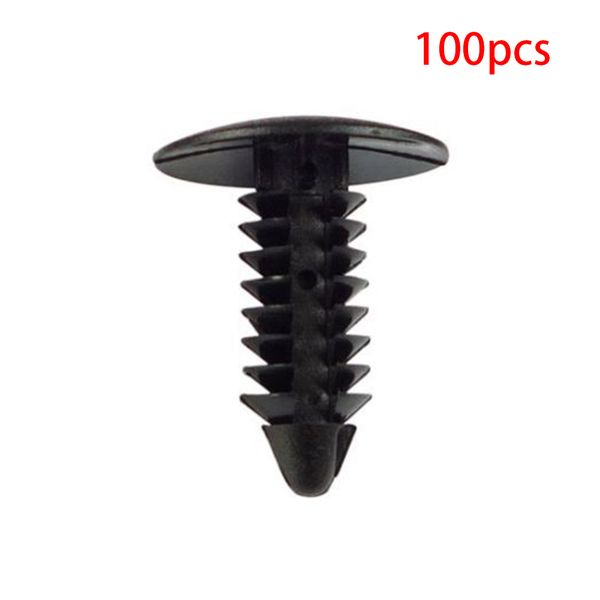 

100pcs black clip rivets fastener for car auto bumper rocker