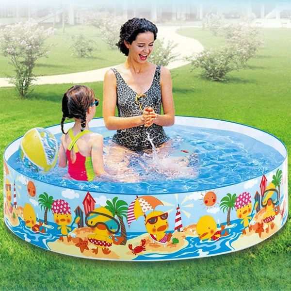 

cartoon children bathing tub baby home use paddling pool inflatable swimming pool kids inflatable 1.2/1.5 m