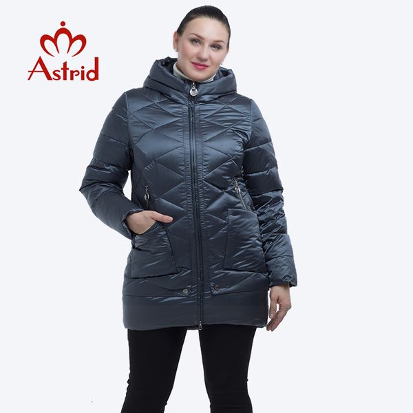 

astrid 2019 thick winter jacket women windproof warm hooded winter jacket high-quality cotton winter coat women fr-2229 y190926, Black;white