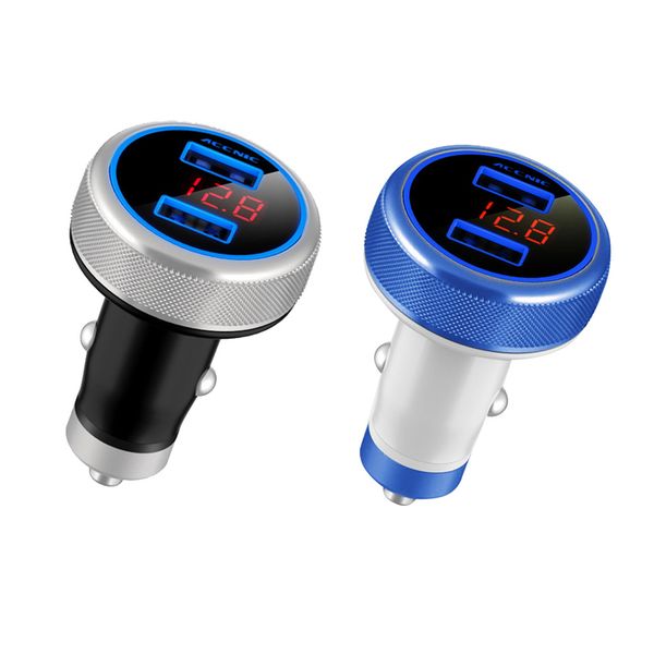 

accnic wireless fm transmitter bluetooth car dual usb 3,2a voltage display auto charger hand music mini mp3 player