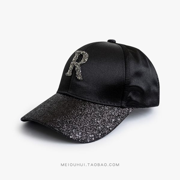 

fashion-fashion women baseball caps summer men and women casual sport sequs letter solid sunscreen snapback hat hip hop fitted cap, Blue;gray