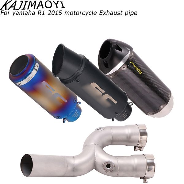 

kajimaoyi r1 motorcycle carbon fiber exhaust middle link 2015 - 2019 year