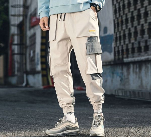 

MarchWind Brand Designer Cotton Streetwear Hip Hop Cargo Pants Autumn Mens Baggy Pockets Joggers Pants Men Japanese Style Black Harem Pants