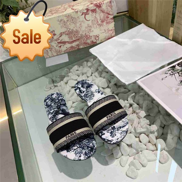 

dazzle flowers women sandals designer slippers embroidery sandal floral brocade slipper striped beach causal slippers, Black