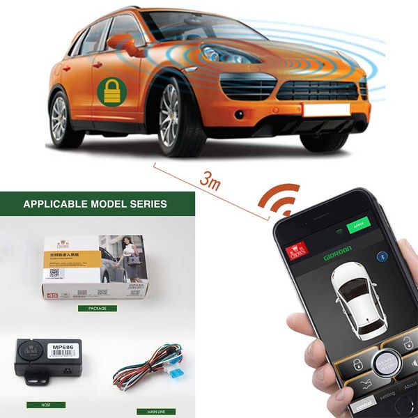 

universal remote central locking door lock smartphone app by hand by shaking keyless entry car alarm systems