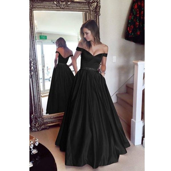 

plus size dresses 5xl elegant ladies off shoulder wedding prom party dress women sleeveless floor-length formal dress red d25, Black;gray