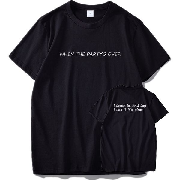 

billie eilish t shirt and i could lie say i like it like that tshirt asian size cotton breathable basic, White;black