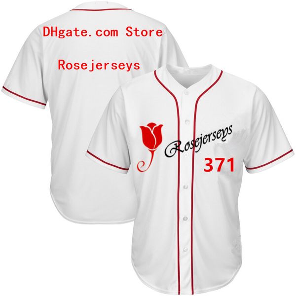 

RJ123-371 Baseball Jerseys #371 Men Women Youth Kid Adult Lady Personalized Stitched Any Your Own Name Number S-4XL