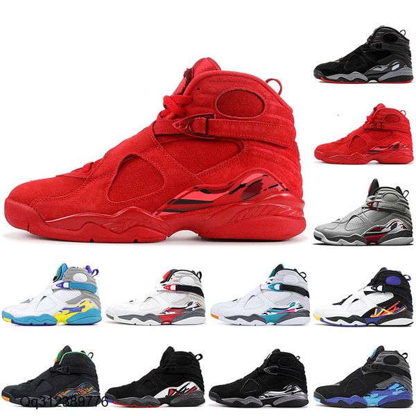 

8 8s mens basketball shoes valentines day aqua white 3m reflective bugs bunny countdown pack south beach jumpman men shoes trainers sneakers