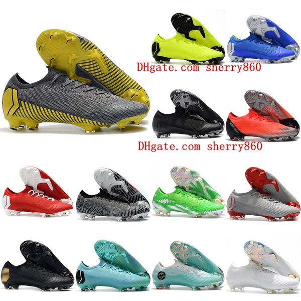 

2019 mens soccer shoes mercurial xii cr7 elite fg soccer cleats outdoor football boots mercurial superfly vi 360 elite fg