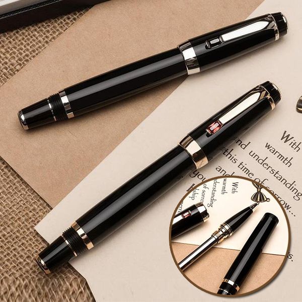 

luxury pen brand meisterstcek black resin rollerball - ballpoint -fountain pens writing school supply with