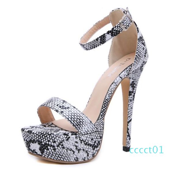 

plus size 35 to 40 41 42 chic animal printed high heel party shoes luxury designer heels women shoes ct1, Black