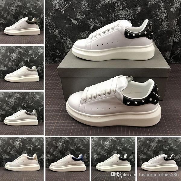 

35 44 new brand fa hion de igner women white ca ual hoe low cut leather flat men hoe