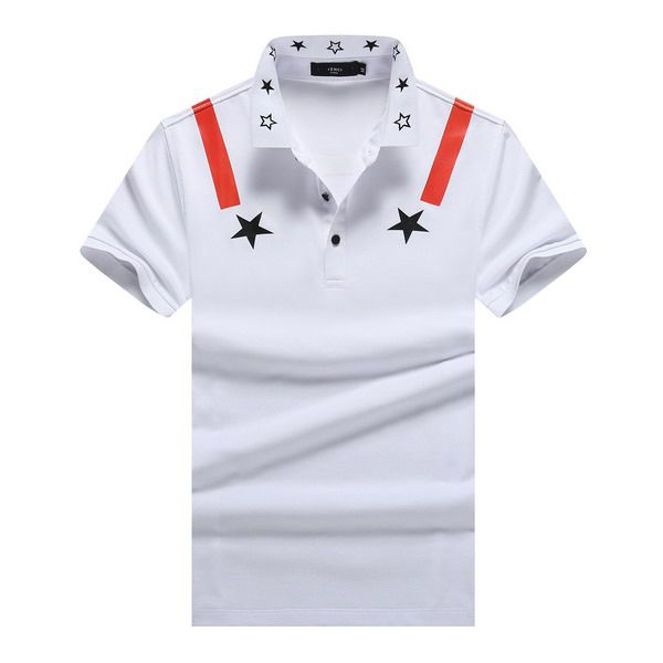 

19ss giv mens designer hoodies new fashion brand luxury givp6 summer star embroidered polo shirt, White;black