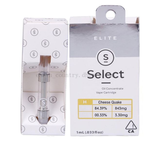 

Select Vape Cartridge 0.8ml 1.0ml M6T G5 Carts Elite Vaporizer Pen 510 Thick Oil Atomizer Ceramic Coil Tank 12 Flavor Box