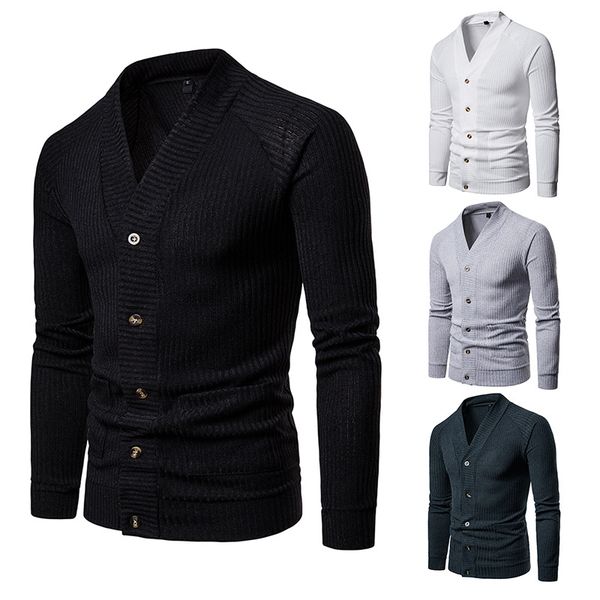 2019 Wish Express CrossBorder Special For 18 Autumn Mens New LargeSize Mens Sweaters Jackets Knitted Cardigans Y60 From Xiaofeiyan8263, $23.56