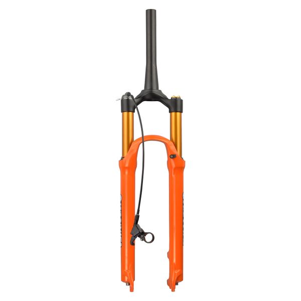 Wanyifa 1-1/8 Bicicletta MTB Sospensioni Pneumatiche Forcella Conica Remota Corsa 120mm 26