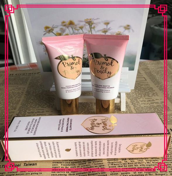 

BRAZIL High quality makeup Primed Peachy Cooling Matte Skin Perfecting Primer Primed Infused with Peach & Sweet Fig Cream 40ml ! free DHL
