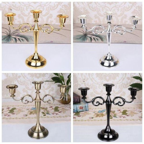 

metal candle holders candle stand wedding decoration candelabra centerpiece candlestick 4 colors 5-arms/3-arms lxl546-1