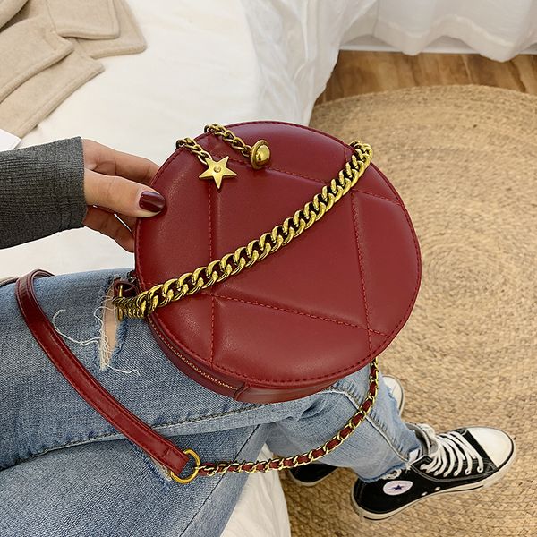 

2019 мессенджеров круговой плечо молния сумка для женщин crossbody сумки европейского и американского стиль мягкой молнии плечо твердой ни т