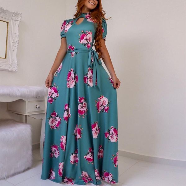

women big swing dress fashion digital printing skirt european and american personality neckline dress, White;black