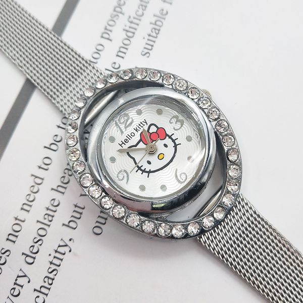 

children watch 2019 fashion watch student leather quartz beautiful wristwatch child clock, Blue