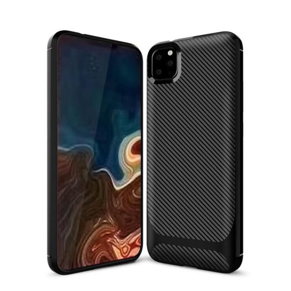 

carbon fiber case tpu silicone anti-knock absorbing bumper phone cover for iphone xr x xs max 7 8 plus 11 pro max