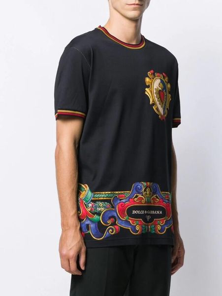 

2020 ss luxury men t-shirt casual o-neck men's t-shirt fashion summer brand short sleeve men's clothing #s3, White;black