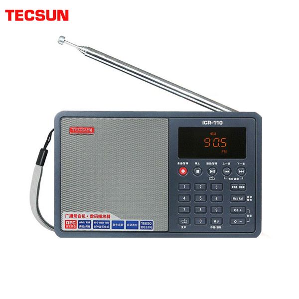 

tecsun icr-110 fm/am tf card mp3 player recorder radio icr110 (upgrade version of icr-100) ing