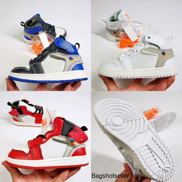 

kids shoes jointly signed high og 1s kids basketball shoes chicago 1 infant boy girl sneaker toddlers new born baby trainers children footwe, Black