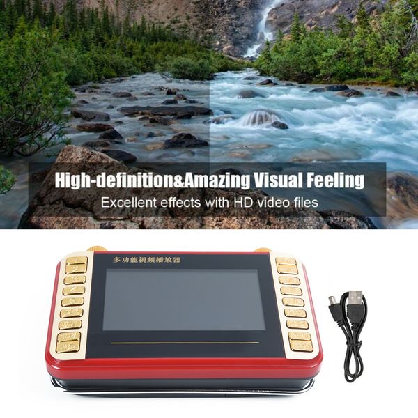 

4.3" inch hd screen digital mini mp3 player music audio video recorder fm radio with stand holder pocket