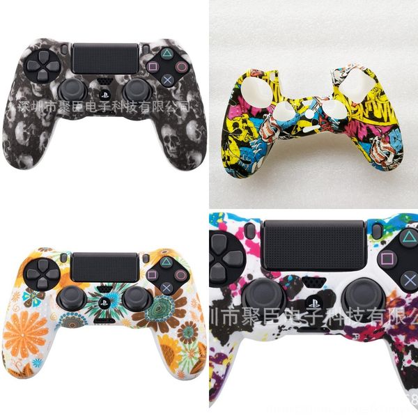 

zinir anti-slip camo camouflage soft studded ship protective grip skin case cover for playstation 4 fast pro slim controller ps4 silicone