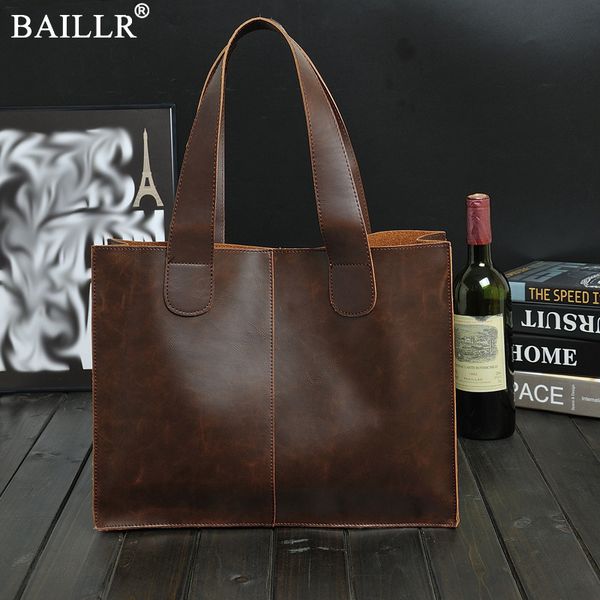 

2019 new vintage leather briefcases men messenger bag brown/black luxury business briefcase document lawyer lapbag wholesale cj191201