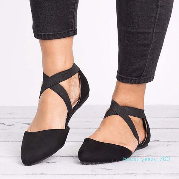 

summer footwear chunky heels sandal women ladies fashion pointed toe women shoes flat leopard casual sandals single shoes b70, Black