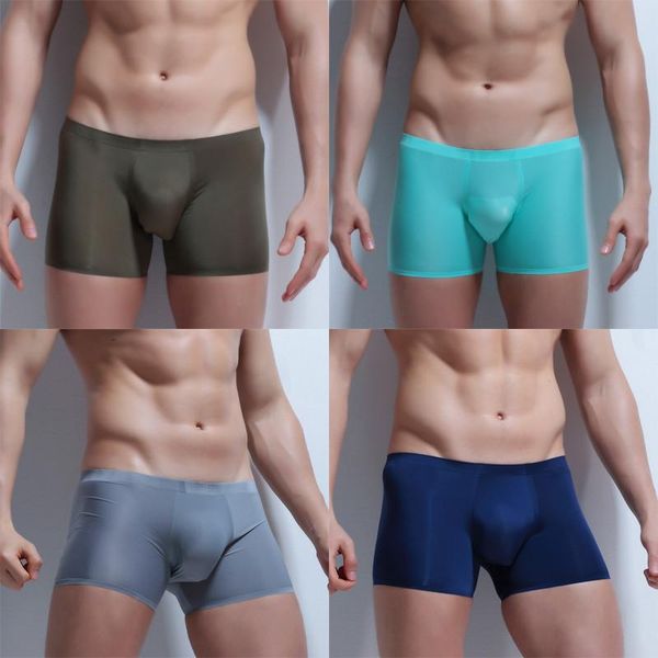 

new cool ice шелковый boxer сексуальное нижнее белье мужчины с низкой талией cuecas боксеры мужские трусы боксёры мужской трусы, Black;white