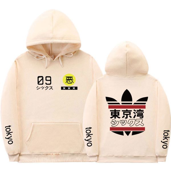 Moda japonesa Streetwear Tokyo Bay Hoodie Moletom Moletom Múltiplos Cor Homens Mulheres Tokyo Hoodies Pullover Tamanho S-2XL T200102