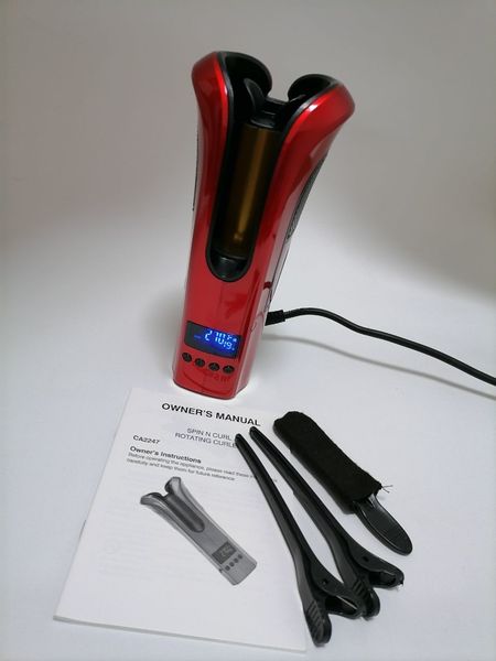 

automatic rose-shaped lcd curling iron multi-function hair curler styling tools professional curlers wand waver hair curly 0005