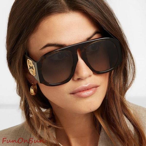 

designer luxury mens womens brand oversized black sunglasses fashion oval sun glasses uv protection lens coating plated frame with box case