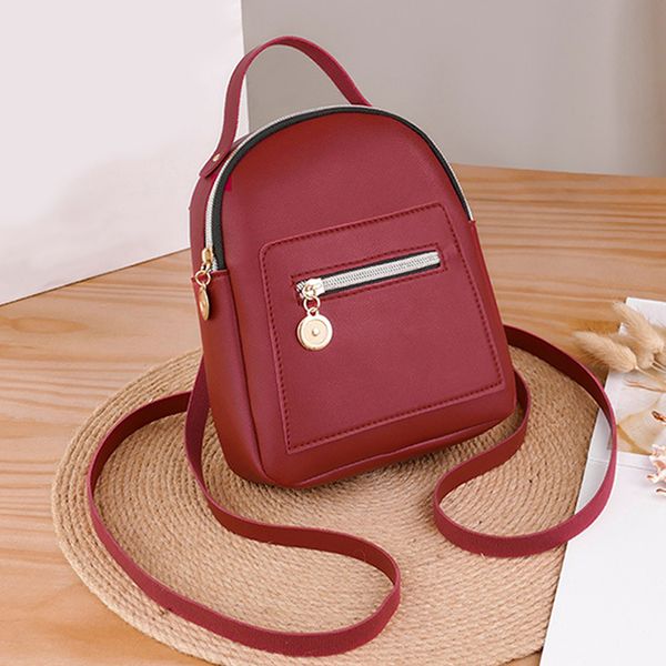 

forever young women backpack mini soft touch leather small backpack female fashion ladies bagpack satchel shoulder bag