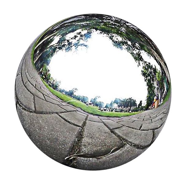 

1pc stainless steel mirror polished sphere hollow round ball home garden decor shopping mall ornament