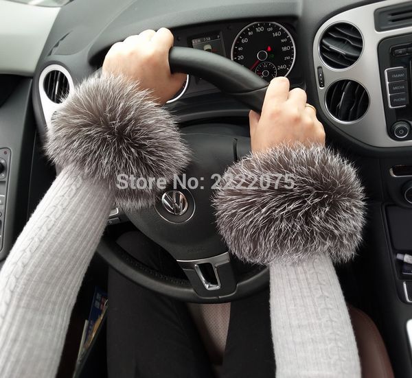 

fur cuffs fur cuffs silver sleeves accessories, Blue;gray
