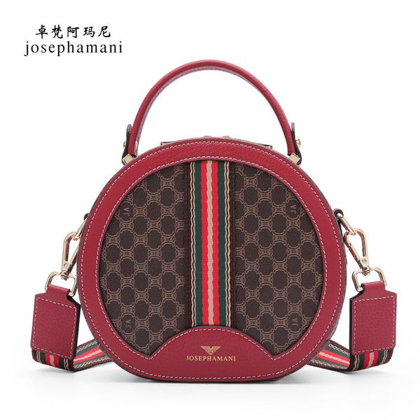 

маленькая круглая сумка женская кожаная сумка высокого класса josephamani brand messenger new bolsa feminina бесплатная доставка