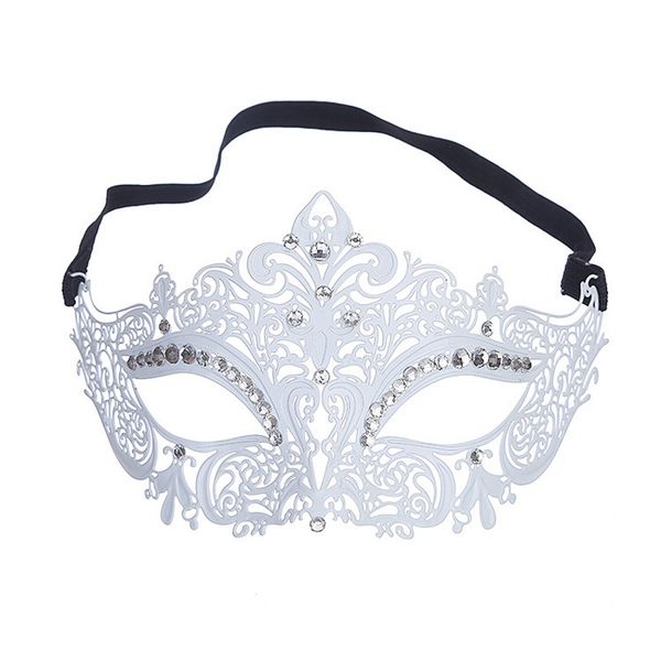 

retro venetian mask rhinestone hollow metal eye mask masquerade costume ball party wb1151
