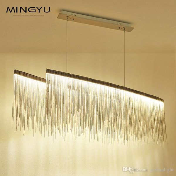 

dining room decor new modern chandelier designed iron aluminum handcarft beautiful tassel waterfall like ceiling chandelier for l decor