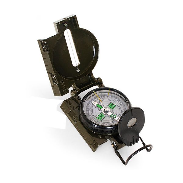 

outdoor multi-function compass army-grade oriented compass metal lens geological compass scale equipment