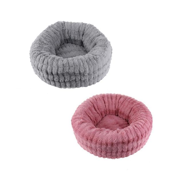

fluffy plush pet cat bed cot deep sleeping washable cat house lounger sofa for small cats breathable kitten mat cushions kennels pens